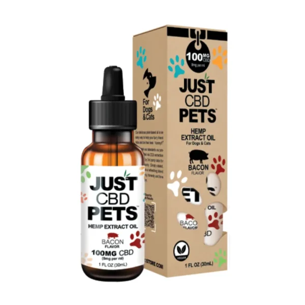 🐶🐱Aceite para Mascotas JustCBD – ¡100mg de CBD para Perros y Gatos!⭐