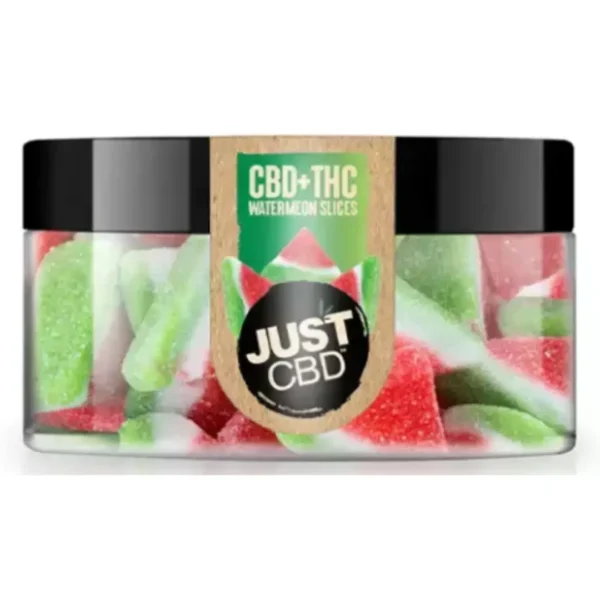 🍉Gomitas de CBD + THC de Sandía – 250mg | ¡Disfruta de un Subidón Equilibrado!